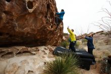 Bouldering in Hueco Tanks on 03/08/2019 with Blue Lizard Climbing and Yoga

Filename: SRM_20190308_1417350.jpg
Aperture: f/5.6
Shutter Speed: 1/640
Body: Canon EOS-1D Mark II
Lens: Canon EF 16-35mm f/2.8 L