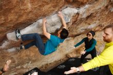 Bouldering in Hueco Tanks on 03/08/2019 with Blue Lizard Climbing and Yoga

Filename: SRM_20190308_1425530.jpg
Aperture: f/4.5
Shutter Speed: 1/400
Body: Canon EOS-1D Mark II
Lens: Canon EF 16-35mm f/2.8 L