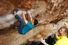 Bouldering in Hueco Tanks on 03/08/2019 with Blue Lizard Climbing and Yoga

Filename: SRM_20190308_1426130.jpg
Aperture: f/4.5
Shutter Speed: 1/400
Body: Canon EOS-1D Mark II
Lens: Canon EF 16-35mm f/2.8 L