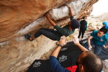 Bouldering in Hueco Tanks on 03/08/2019 with Blue Lizard Climbing and Yoga

Filename: SRM_20190308_1430300.jpg
Aperture: f/5.6
Shutter Speed: 1/200
Body: Canon EOS-1D Mark II
Lens: Canon EF 16-35mm f/2.8 L