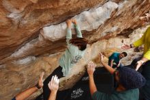 Bouldering in Hueco Tanks on 03/08/2019 with Blue Lizard Climbing and Yoga

Filename: SRM_20190308_1433470.jpg
Aperture: f/5.6
Shutter Speed: 1/250
Body: Canon EOS-1D Mark II
Lens: Canon EF 16-35mm f/2.8 L