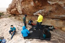 Bouldering in Hueco Tanks on 03/08/2019 with Blue Lizard Climbing and Yoga

Filename: SRM_20190308_1447350.jpg
Aperture: f/5.6
Shutter Speed: 1/400
Body: Canon EOS-1D Mark II
Lens: Canon EF 16-35mm f/2.8 L