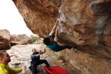 Bouldering in Hueco Tanks on 03/08/2019 with Blue Lizard Climbing and Yoga

Filename: SRM_20190308_1449140.jpg
Aperture: f/5.6
Shutter Speed: 1/320
Body: Canon EOS-1D Mark II
Lens: Canon EF 16-35mm f/2.8 L