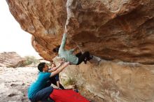 Bouldering in Hueco Tanks on 03/08/2019 with Blue Lizard Climbing and Yoga

Filename: SRM_20190308_1459200.jpg
Aperture: f/5.0
Shutter Speed: 1/250
Body: Canon EOS-1D Mark II
Lens: Canon EF 16-35mm f/2.8 L