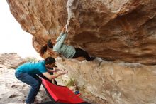 Bouldering in Hueco Tanks on 03/08/2019 with Blue Lizard Climbing and Yoga

Filename: SRM_20190308_1459220.jpg
Aperture: f/5.0
Shutter Speed: 1/200
Body: Canon EOS-1D Mark II
Lens: Canon EF 16-35mm f/2.8 L