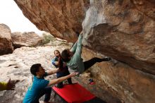 Bouldering in Hueco Tanks on 03/08/2019 with Blue Lizard Climbing and Yoga

Filename: SRM_20190308_1459430.jpg
Aperture: f/5.0
Shutter Speed: 1/320
Body: Canon EOS-1D Mark II
Lens: Canon EF 16-35mm f/2.8 L