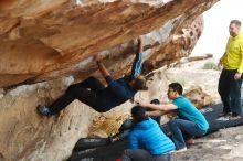 Bouldering in Hueco Tanks on 03/08/2019 with Blue Lizard Climbing and Yoga

Filename: SRM_20190308_1505440.jpg
Aperture: f/2.8
Shutter Speed: 1/400
Body: Canon EOS-1D Mark II
Lens: Canon EF 50mm f/1.8 II