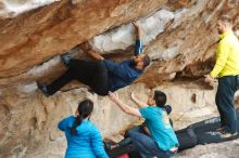 Bouldering in Hueco Tanks on 03/08/2019 with Blue Lizard Climbing and Yoga

Filename: SRM_20190308_1505530.jpg
Aperture: f/2.8
Shutter Speed: 1/320
Body: Canon EOS-1D Mark II
Lens: Canon EF 50mm f/1.8 II