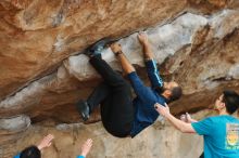 Bouldering in Hueco Tanks on 03/08/2019 with Blue Lizard Climbing and Yoga

Filename: SRM_20190308_1506590.jpg
Aperture: f/2.8
Shutter Speed: 1/400
Body: Canon EOS-1D Mark II
Lens: Canon EF 50mm f/1.8 II