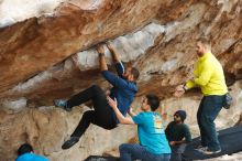 Bouldering in Hueco Tanks on 03/08/2019 with Blue Lizard Climbing and Yoga

Filename: SRM_20190308_1510120.jpg
Aperture: f/2.8
Shutter Speed: 1/320
Body: Canon EOS-1D Mark II
Lens: Canon EF 50mm f/1.8 II