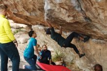 Bouldering in Hueco Tanks on 03/08/2019 with Blue Lizard Climbing and Yoga

Filename: SRM_20190308_1511300.jpg
Aperture: f/2.8
Shutter Speed: 1/320
Body: Canon EOS-1D Mark II
Lens: Canon EF 50mm f/1.8 II