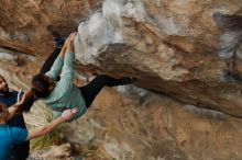 Bouldering in Hueco Tanks on 03/08/2019 with Blue Lizard Climbing and Yoga

Filename: SRM_20190308_1513120.jpg
Aperture: f/2.8
Shutter Speed: 1/400
Body: Canon EOS-1D Mark II
Lens: Canon EF 50mm f/1.8 II