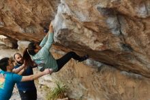 Bouldering in Hueco Tanks on 03/08/2019 with Blue Lizard Climbing and Yoga

Filename: SRM_20190308_1513160.jpg
Aperture: f/2.8
Shutter Speed: 1/400
Body: Canon EOS-1D Mark II
Lens: Canon EF 50mm f/1.8 II