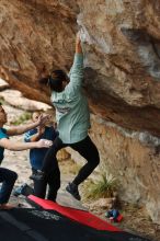 Bouldering in Hueco Tanks on 03/08/2019 with Blue Lizard Climbing and Yoga

Filename: SRM_20190308_1513260.jpg
Aperture: f/2.8
Shutter Speed: 1/400
Body: Canon EOS-1D Mark II
Lens: Canon EF 50mm f/1.8 II