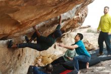 Bouldering in Hueco Tanks on 03/08/2019 with Blue Lizard Climbing and Yoga

Filename: SRM_20190308_1516020.jpg
Aperture: f/2.8
Shutter Speed: 1/320
Body: Canon EOS-1D Mark II
Lens: Canon EF 50mm f/1.8 II