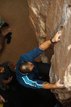 Bouldering in Hueco Tanks on 03/08/2019 with Blue Lizard Climbing and Yoga

Filename: SRM_20190308_1635160.jpg
Aperture: f/2.5
Shutter Speed: 1/500
Body: Canon EOS-1D Mark II
Lens: Canon EF 50mm f/1.8 II