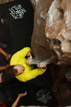 Bouldering in Hueco Tanks on 03/08/2019 with Blue Lizard Climbing and Yoga

Filename: SRM_20190308_1637180.jpg
Aperture: f/2.8
Shutter Speed: 1/160
Body: Canon EOS-1D Mark II
Lens: Canon EF 50mm f/1.8 II