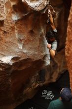 Bouldering in Hueco Tanks on 03/08/2019 with Blue Lizard Climbing and Yoga

Filename: SRM_20190308_1654570.jpg
Aperture: f/2.5
Shutter Speed: 1/80
Body: Canon EOS-1D Mark II
Lens: Canon EF 50mm f/1.8 II