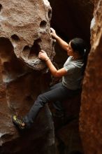 Bouldering in Hueco Tanks on 03/08/2019 with Blue Lizard Climbing and Yoga

Filename: SRM_20190308_1655220.jpg
Aperture: f/2.5
Shutter Speed: 1/160
Body: Canon EOS-1D Mark II
Lens: Canon EF 50mm f/1.8 II
