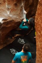 Bouldering in Hueco Tanks on 03/08/2019 with Blue Lizard Climbing and Yoga

Filename: SRM_20190308_1657440.jpg
Aperture: f/2.5
Shutter Speed: 1/60
Body: Canon EOS-1D Mark II
Lens: Canon EF 50mm f/1.8 II