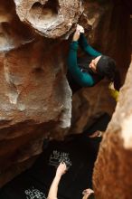 Bouldering in Hueco Tanks on 03/08/2019 with Blue Lizard Climbing and Yoga

Filename: SRM_20190308_1658390.jpg
Aperture: f/2.5
Shutter Speed: 1/80
Body: Canon EOS-1D Mark II
Lens: Canon EF 50mm f/1.8 II