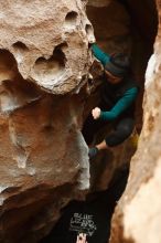 Bouldering in Hueco Tanks on 03/08/2019 with Blue Lizard Climbing and Yoga

Filename: SRM_20190308_1658490.jpg
Aperture: f/2.5
Shutter Speed: 1/80
Body: Canon EOS-1D Mark II
Lens: Canon EF 50mm f/1.8 II