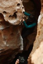 Bouldering in Hueco Tanks on 03/08/2019 with Blue Lizard Climbing and Yoga

Filename: SRM_20190308_1658530.jpg
Aperture: f/2.5
Shutter Speed: 1/125
Body: Canon EOS-1D Mark II
Lens: Canon EF 50mm f/1.8 II