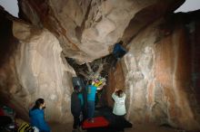 Bouldering in Hueco Tanks on 03/08/2019 with Blue Lizard Climbing and Yoga

Filename: SRM_20190308_1743000.jpg
Aperture: f/5.6
Shutter Speed: 1/250
Body: Canon EOS-1D Mark II
Lens: Canon EF 16-35mm f/2.8 L