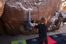Bouldering in Hueco Tanks on 03/09/2019 with Blue Lizard Climbing and Yoga

Filename: SRM_20190309_1054210.jpg
Aperture: f/5.6
Shutter Speed: 1/200
Body: Canon EOS-1D Mark II
Lens: Canon EF 16-35mm f/2.8 L