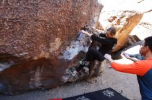 Bouldering in Hueco Tanks on 03/09/2019 with Blue Lizard Climbing and Yoga

Filename: SRM_20190309_1100140.jpg
Aperture: f/5.6
Shutter Speed: 1/250
Body: Canon EOS-1D Mark II
Lens: Canon EF 16-35mm f/2.8 L