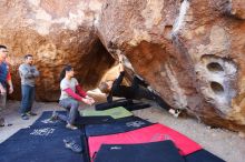 Bouldering in Hueco Tanks on 03/09/2019 with Blue Lizard Climbing and Yoga

Filename: SRM_20190309_1115580.jpg
Aperture: f/4.0
Shutter Speed: 1/320
Body: Canon EOS-1D Mark II
Lens: Canon EF 16-35mm f/2.8 L