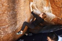 Bouldering in Hueco Tanks on 03/09/2019 with Blue Lizard Climbing and Yoga

Filename: SRM_20190309_1149590.jpg
Aperture: f/5.6
Shutter Speed: 1/125
Body: Canon EOS-1D Mark II
Lens: Canon EF 16-35mm f/2.8 L