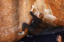 Bouldering in Hueco Tanks on 03/09/2019 with Blue Lizard Climbing and Yoga

Filename: SRM_20190309_1150010.jpg
Aperture: f/5.6
Shutter Speed: 1/125
Body: Canon EOS-1D Mark II
Lens: Canon EF 16-35mm f/2.8 L