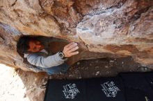 Bouldering in Hueco Tanks on 03/09/2019 with Blue Lizard Climbing and Yoga

Filename: SRM_20190309_1213260.jpg
Aperture: f/5.6
Shutter Speed: 1/400
Body: Canon EOS-1D Mark II
Lens: Canon EF 16-35mm f/2.8 L