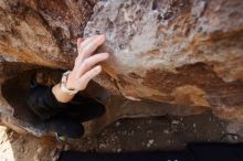 Bouldering in Hueco Tanks on 03/09/2019 with Blue Lizard Climbing and Yoga

Filename: SRM_20190309_1216510.jpg
Aperture: f/5.6
Shutter Speed: 1/500
Body: Canon EOS-1D Mark II
Lens: Canon EF 16-35mm f/2.8 L