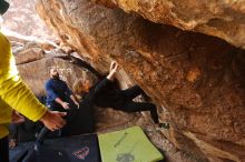 Bouldering in Hueco Tanks on 03/09/2019 with Blue Lizard Climbing and Yoga

Filename: SRM_20190309_1225270.jpg
Aperture: f/5.6
Shutter Speed: 1/200
Body: Canon EOS-1D Mark II
Lens: Canon EF 16-35mm f/2.8 L