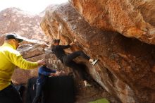 Bouldering in Hueco Tanks on 03/09/2019 with Blue Lizard Climbing and Yoga

Filename: SRM_20190309_1225460.jpg
Aperture: f/5.6
Shutter Speed: 1/320
Body: Canon EOS-1D Mark II
Lens: Canon EF 16-35mm f/2.8 L