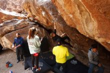 Bouldering in Hueco Tanks on 03/09/2019 with Blue Lizard Climbing and Yoga

Filename: SRM_20190309_1230150.jpg
Aperture: f/5.6
Shutter Speed: 1/250
Body: Canon EOS-1D Mark II
Lens: Canon EF 16-35mm f/2.8 L