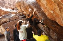 Bouldering in Hueco Tanks on 03/09/2019 with Blue Lizard Climbing and Yoga

Filename: SRM_20190309_1230340.jpg
Aperture: f/5.6
Shutter Speed: 1/200
Body: Canon EOS-1D Mark II
Lens: Canon EF 16-35mm f/2.8 L