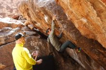 Bouldering in Hueco Tanks on 03/09/2019 with Blue Lizard Climbing and Yoga

Filename: SRM_20190309_1235580.jpg
Aperture: f/5.6
Shutter Speed: 1/250
Body: Canon EOS-1D Mark II
Lens: Canon EF 16-35mm f/2.8 L