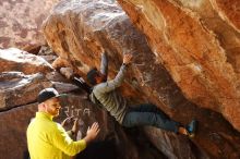 Bouldering in Hueco Tanks on 03/09/2019 with Blue Lizard Climbing and Yoga

Filename: SRM_20190309_1236020.jpg
Aperture: f/5.6
Shutter Speed: 1/320
Body: Canon EOS-1D Mark II
Lens: Canon EF 16-35mm f/2.8 L