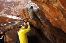 Bouldering in Hueco Tanks on 03/09/2019 with Blue Lizard Climbing and Yoga

Filename: SRM_20190309_1236120.jpg
Aperture: f/5.6
Shutter Speed: 1/500
Body: Canon EOS-1D Mark II
Lens: Canon EF 16-35mm f/2.8 L