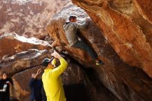 Bouldering in Hueco Tanks on 03/09/2019 with Blue Lizard Climbing and Yoga

Filename: SRM_20190309_1236121.jpg
Aperture: f/5.6
Shutter Speed: 1/500
Body: Canon EOS-1D Mark II
Lens: Canon EF 16-35mm f/2.8 L