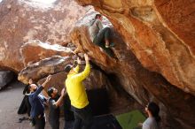 Bouldering in Hueco Tanks on 03/09/2019 with Blue Lizard Climbing and Yoga

Filename: SRM_20190309_1236160.jpg
Aperture: f/5.6
Shutter Speed: 1/320
Body: Canon EOS-1D Mark II
Lens: Canon EF 16-35mm f/2.8 L