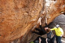 Bouldering in Hueco Tanks on 03/09/2019 with Blue Lizard Climbing and Yoga

Filename: SRM_20190309_1254140.jpg
Aperture: f/5.6
Shutter Speed: 1/250
Body: Canon EOS-1D Mark II
Lens: Canon EF 16-35mm f/2.8 L