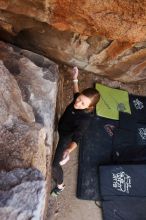 Bouldering in Hueco Tanks on 03/09/2019 with Blue Lizard Climbing and Yoga

Filename: SRM_20190309_1257030.jpg
Aperture: f/5.6
Shutter Speed: 1/200
Body: Canon EOS-1D Mark II
Lens: Canon EF 16-35mm f/2.8 L