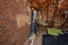 Bouldering in Hueco Tanks on 03/09/2019 with Blue Lizard Climbing and Yoga

Filename: SRM_20190309_1300500.jpg
Aperture: f/5.6
Shutter Speed: 1/250
Body: Canon EOS-1D Mark II
Lens: Canon EF 16-35mm f/2.8 L