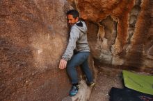 Bouldering in Hueco Tanks on 03/09/2019 with Blue Lizard Climbing and Yoga

Filename: SRM_20190309_1301000.jpg
Aperture: f/5.6
Shutter Speed: 1/250
Body: Canon EOS-1D Mark II
Lens: Canon EF 16-35mm f/2.8 L