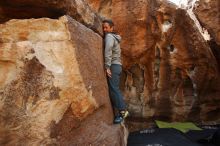 Bouldering in Hueco Tanks on 03/09/2019 with Blue Lizard Climbing and Yoga

Filename: SRM_20190309_1304280.jpg
Aperture: f/5.6
Shutter Speed: 1/400
Body: Canon EOS-1D Mark II
Lens: Canon EF 16-35mm f/2.8 L