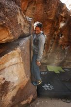 Bouldering in Hueco Tanks on 03/09/2019 with Blue Lizard Climbing and Yoga

Filename: SRM_20190309_1304350.jpg
Aperture: f/5.6
Shutter Speed: 1/500
Body: Canon EOS-1D Mark II
Lens: Canon EF 16-35mm f/2.8 L